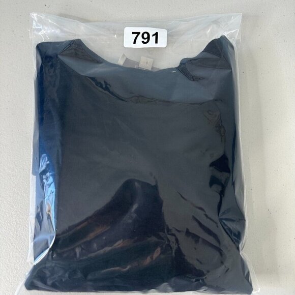 Ann Taylor Loft Sweater Size L Black Lace Long Sleeve Sheer Wool blend - Picture 12 of 12